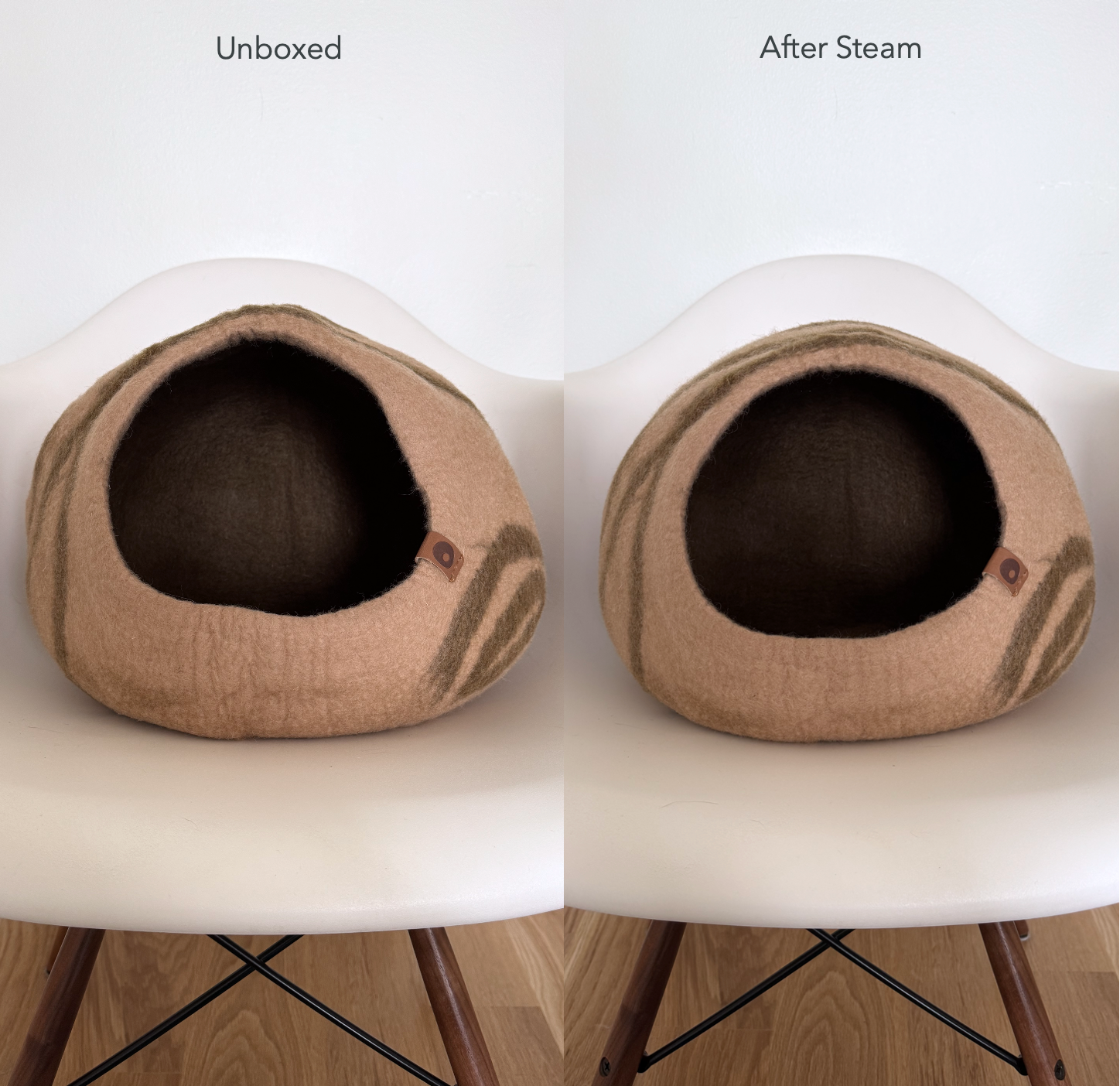 Premium Wool Felt Cat Cave Bed