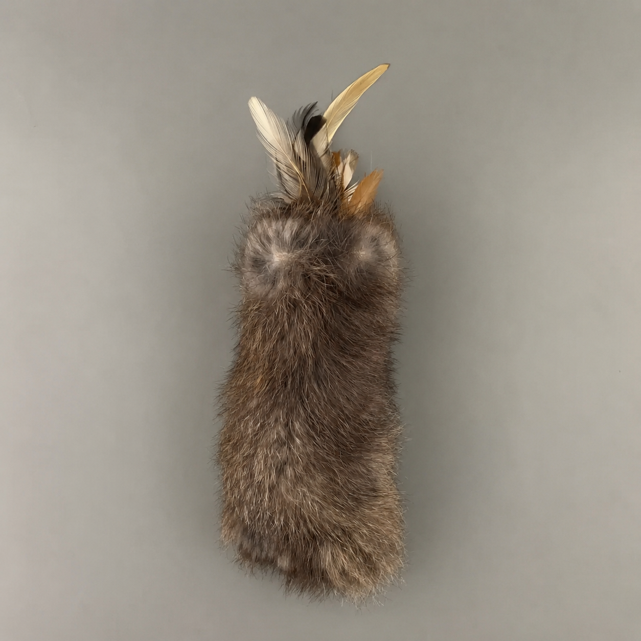 Rabbit Fur and Feathers Cat Kicker Toy