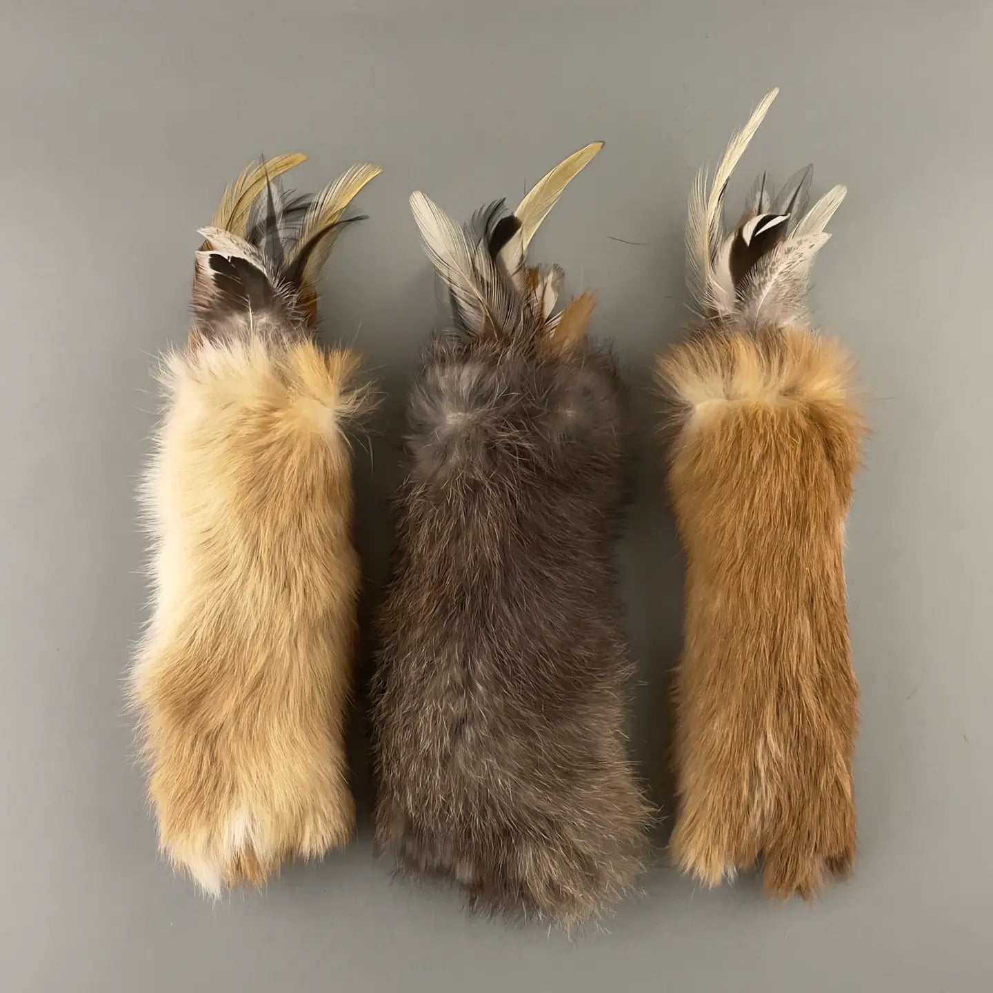 Rabbit Fur and Feathers Cat Kicker Toy