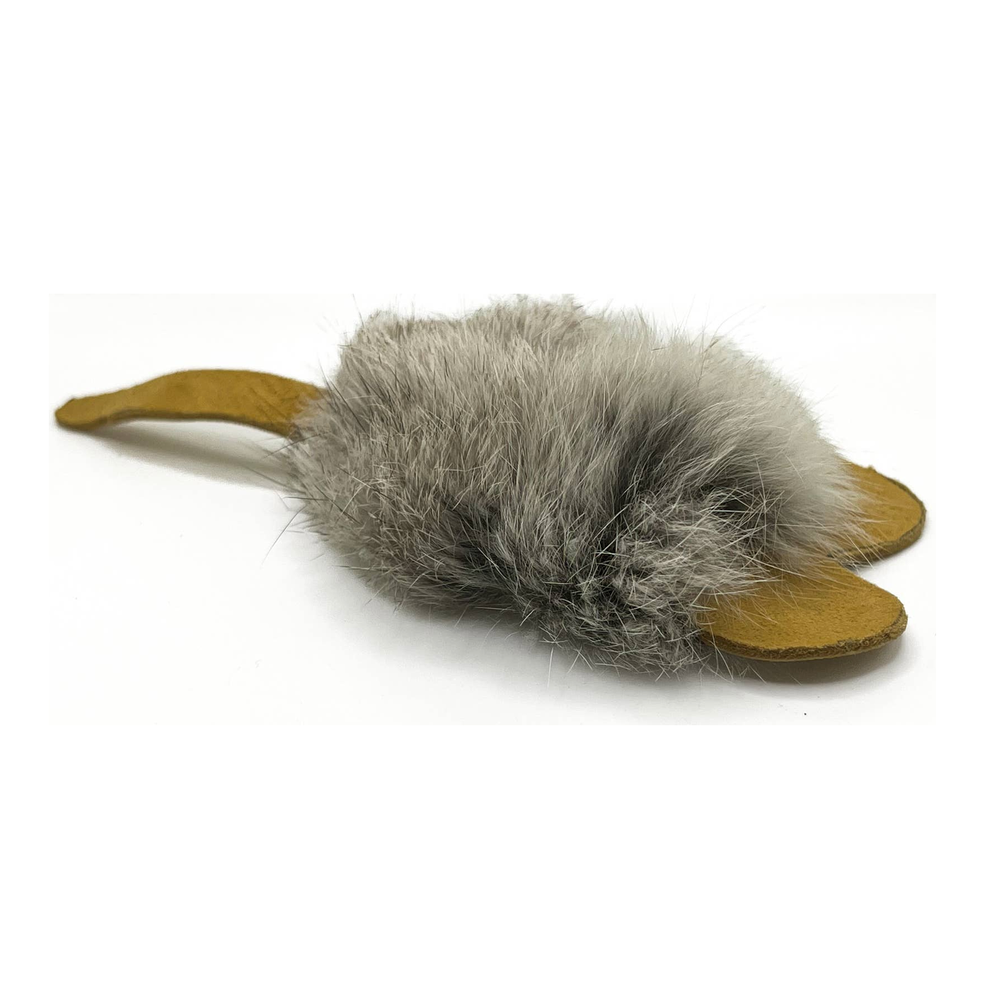 Gunner Mouse, Rabbit Fur and Leather Cat Toy