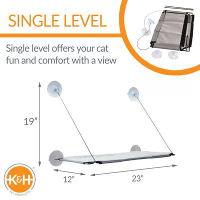 Window-Mounted Cat Lounger