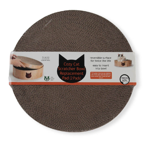 Cozy Cat Scratcher Bowl Replacement Pad, 2 Pack