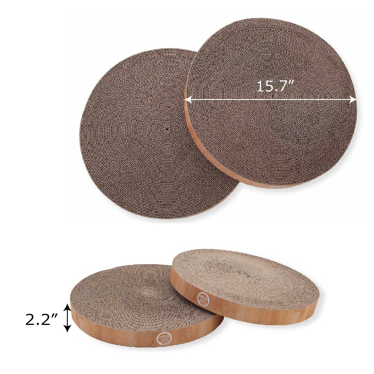 Cozy Cat Scratcher Bowl Replacement Pad, 2 Pack