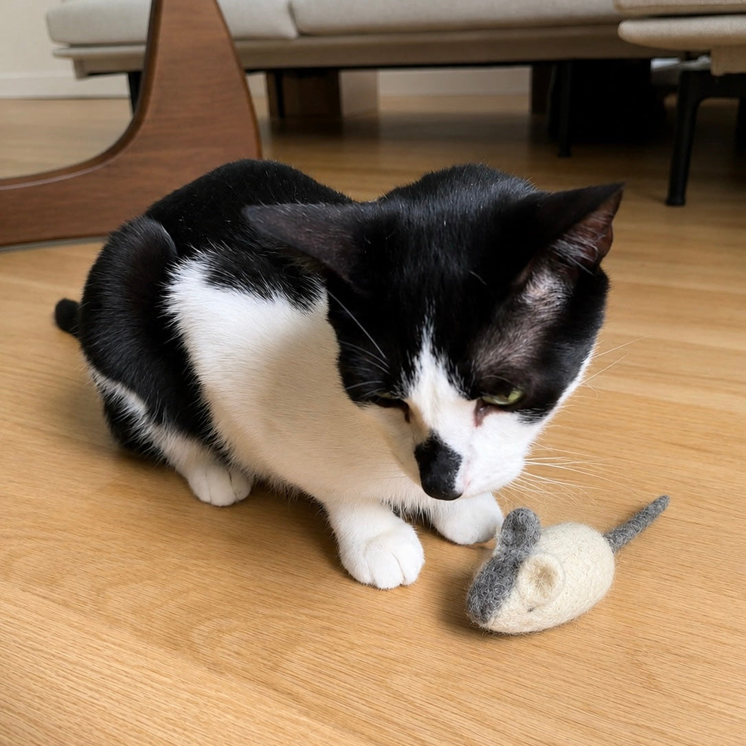 Felted Wool Mouse