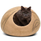 Premium Wool Felt Cat Cave Bed