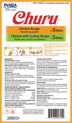 Churu Lickable Cat Treat, Chicken and Chicken with Scallop
