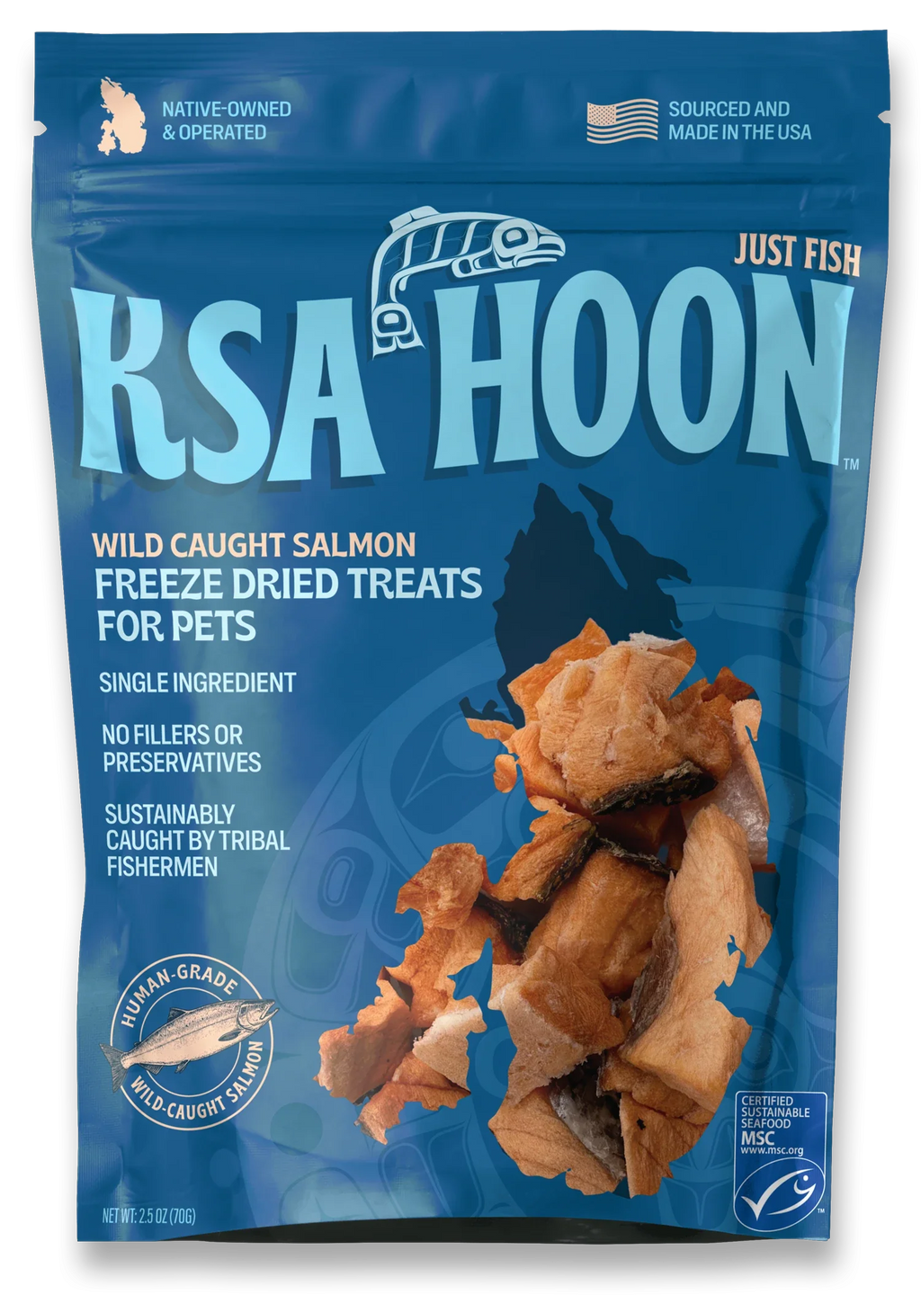 100% Wild Alaska Salmon Cat Treats, Freeze-dried
