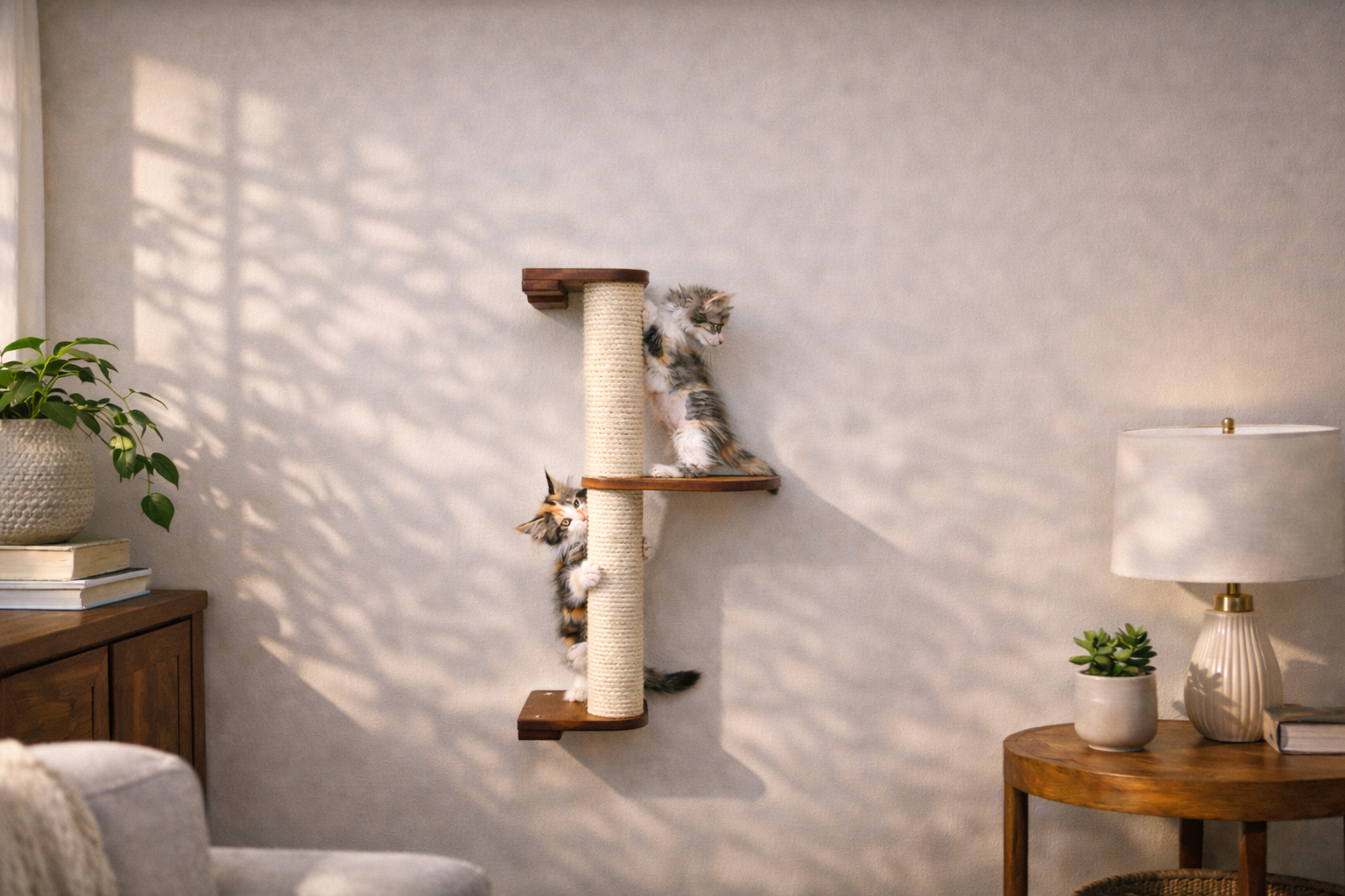 Wall Mounted Cat Climbing Pole