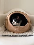 Premium Wool Felt Cat Cave Bed