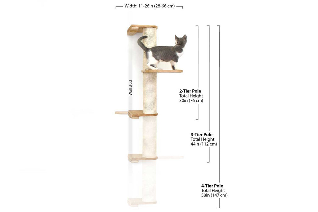 Wall Mounted Cat Climbing Pole